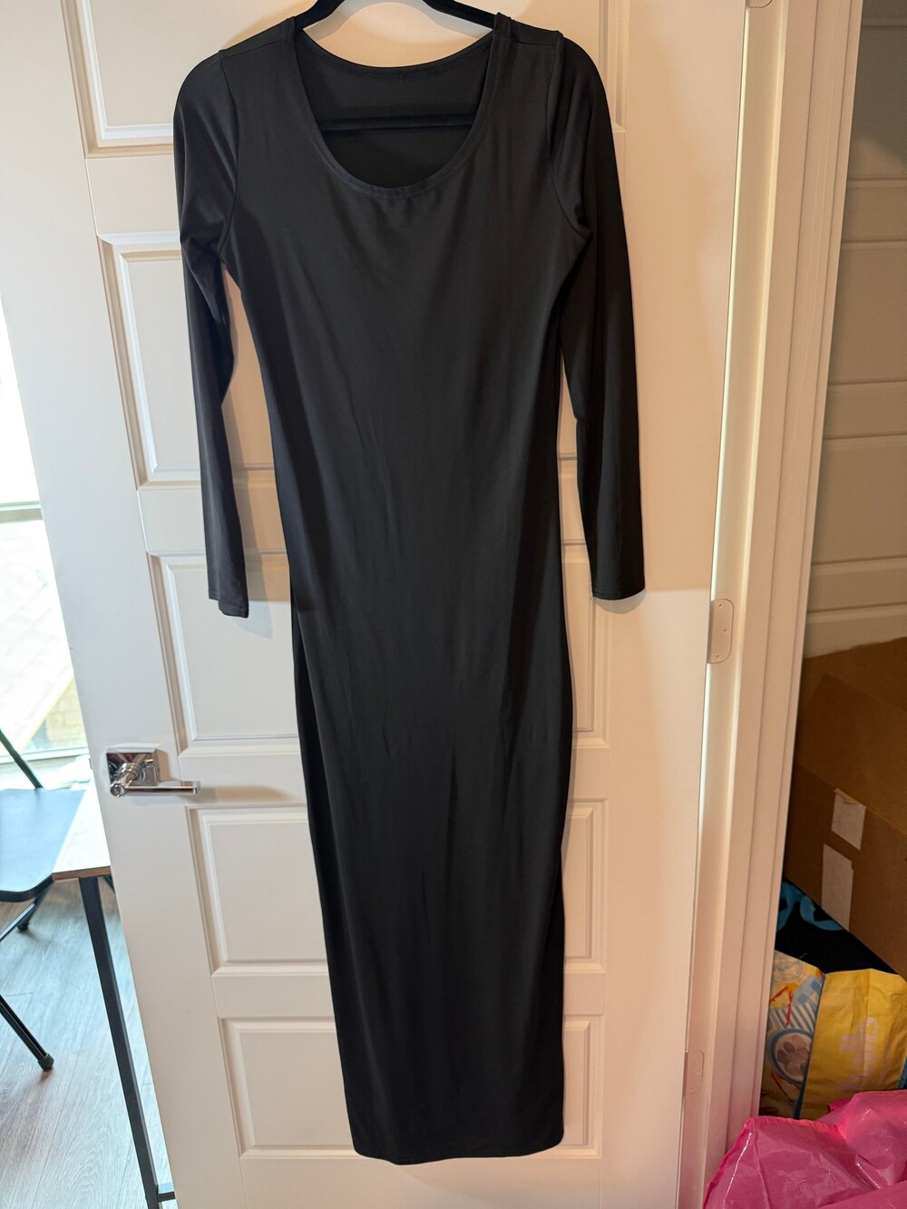 Black Long Sleeve Maxi Dress